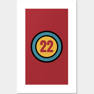 The Number 22 - twenty two - twenty second - 22nd Posters and Art